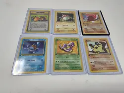 1st Edition Team Rocket Lot - 6x LP Pokemon Cards - Image 1