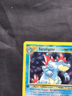 Pokemon Cards: Neo Genesis 1st Edition Rare Holo: Feraligatr 4/111 - Image 3