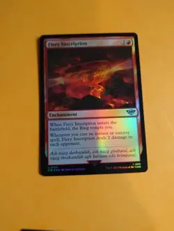 Fiery Inscription. Enchantment 0126 LOTR LTR Magic the Gathering Card. foil - Image 5