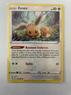 1x Eevee 119/189 Astral Radiance Pokemon TCG Card NM. - Image 1