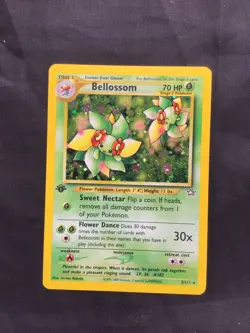 Pokemon Cards: 1st Edition Neo Genesis Rare Holo: Bellossom 3/111: - Image 1