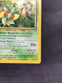 Pokemon Cards: 1st Edition Neo Genesis Rare Holo: Bellossom 3/111: - Image 5