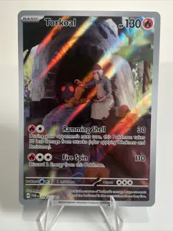 NM Torkoal 172/167 Twilight Masquerade AUTHENTIC Illustration Rare Pokemon Card - Image 1