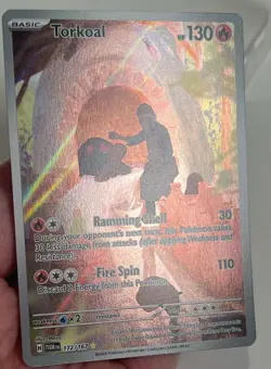 NM Torkoal 172/167 Twilight Masquerade AUTHENTIC Illustration Rare Pokemon Card - Image 2