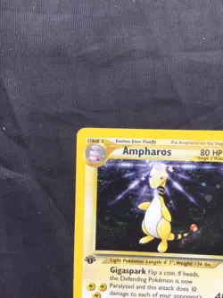 Pokemon Cards: Neo Genesis 1st Edition Rare Holo: Ampharos 1/111 - Image 3