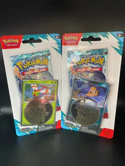 Pokemon TCG Journey Together Blister Pack Yanma And Scraggy Promo Cards - Image 1