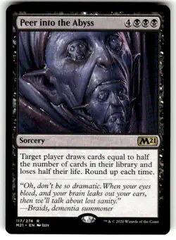 Peer into the Abyss Core Set 2021 Regular MTG - Image 1