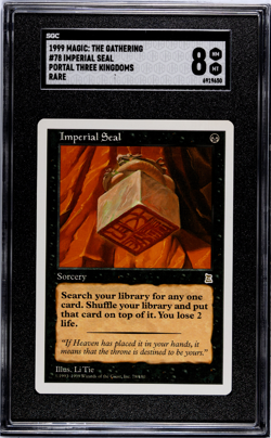 English Imperial Seal MTG Portal 3 Kingdoms Magic PTK P3K SGC 8 - Image 1