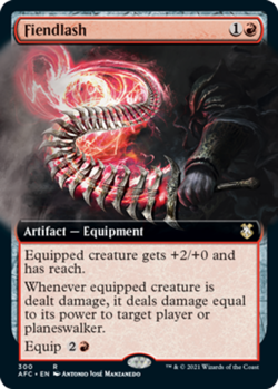 Fiendlash - Extended Art x1 NM Magic the Gathering 1x Commander Adventures in th - Image 1