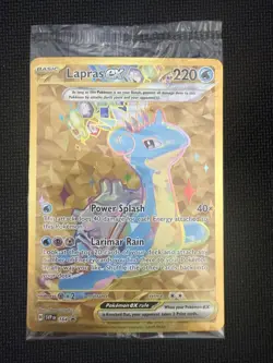 Pokemon Lapras ex 164 Sv: Scarlet & Violet Promo Holo Gold Rare Sealed - Image 1