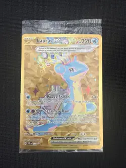 Pokemon Lapras ex 164 Sv: Scarlet & Violet Promo Holo Gold Rare Sealed - Image 2