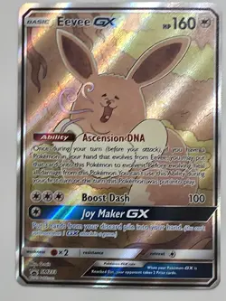 Pokemon TCG Eevee GX SM233 Full Art Promo Black Star NM - Image 1