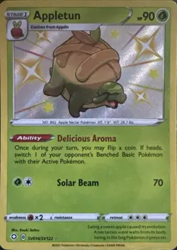 Appletun SV014/SV122 Shiny Rare Shining Fates Shiny Vault Pokemon Near Mint - Image 1