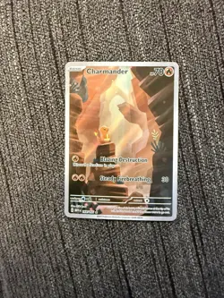 Pokemon TCG Charmander Scarlet & Violet 168/165 NM Condition - Image 1