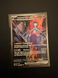 Pokemon TCG Team Rockets Mewtwo ex SIR Destined Rivals English 231/182 - Image 2