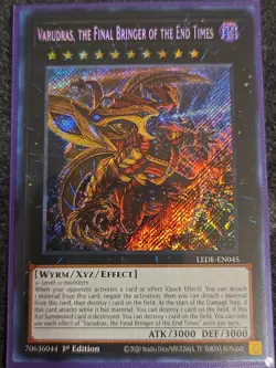 Yugioh Varudras, the Final Bringer of the End Times LEDE-EN045 Secret 1st NM - Image 1