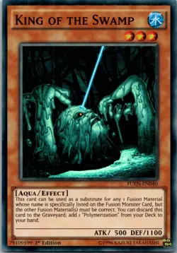 Yugioh King of the Swamp FUEN-EN040 1st Edition Super Rare NM - Image 1