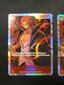 2x Shanks SR Holo Foil Emperors in the New World OP09-004 NM One Piece See Pics - Image 2