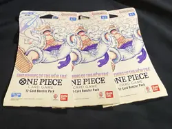 3 One Piece OP-05 Awakening Of The New Era Sleeved Booster Packs Factory Sealed 810059783591 - Image 1