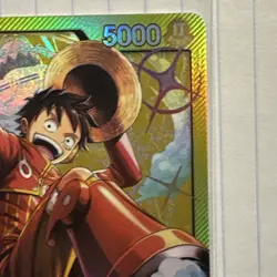 Bandai Monkey D. Luffy Leader Egghead ST29-001 FOIL 5000 Power ENG Alt Art - Image 3
