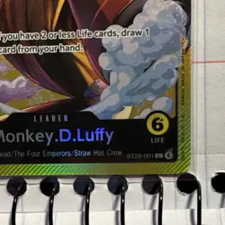 Bandai Monkey D. Luffy Leader Egghead ST29-001 FOIL 5000 Power ENG Alt Art - Image 4