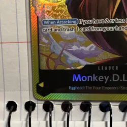 Bandai Monkey D. Luffy Leader Egghead ST29-001 FOIL 5000 Power ENG Alt Art - Image 5