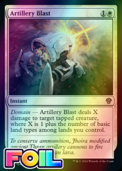 x1 Artillery Blast DMU MTG 6/281 FOIL COMMON M/NM 1x - Image 1