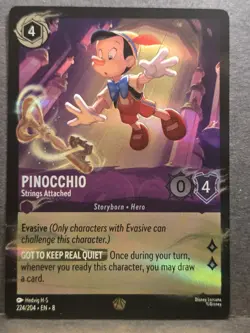 Disney Pinocchio-Strings Attached 224/204 Holo English Lorcana TCG Card - Image 1