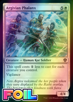 x1 Argivian Phalanx DMU MTG 5/281 FOIL COMMON M/NM 1x - Image 1