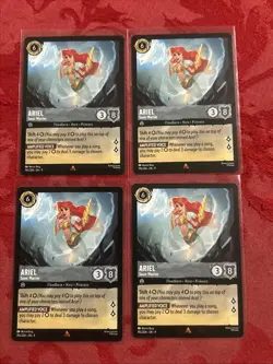 4x Disney Lorcana Fabled - Ariel - Sonic Warrior - 195/204 x4 - Image 1