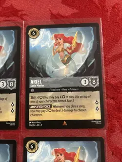 4x Disney Lorcana Fabled - Ariel - Sonic Warrior - 195/204 x4 - Image 2