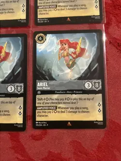 4x Disney Lorcana Fabled - Ariel - Sonic Warrior - 195/204 x4 - Image 5