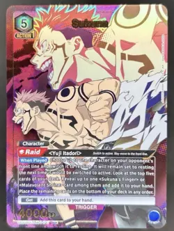 2024 Union Arena Jujutsu Kaisen Sukuna R Foil 1 Star #UE03BT/JJK-1-047 - Image 1