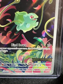 Pokemon Card Bulbasaur 133/132 Illustration Rare Stamped Promo Mega Evolution - Image 2