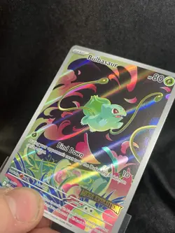 Pokemon Card Bulbasaur 133/132 Illustration Rare Stamped Promo Mega Evolution - Image 3