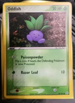 Pokemon TCG EX Hidden Legends Oddish Reverse Holo Card 68/101 LP - Image 2