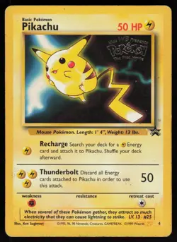 Pikachu (Movie Promo) 04/53 WoTC Promo Pokemon TCG Card - Image 1