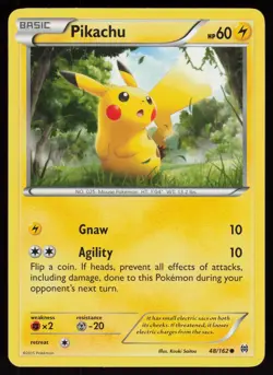 Pikachu 48/162 XY - BREAKthrough Pokemon TCG Card - Image 1