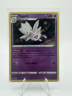 Pokemon TCG Togetic SWSH Black Star Promos Holo Card SWSH276 - Image 1
