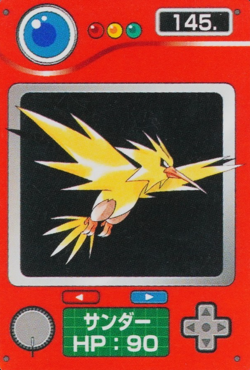 Pokemon Card Zukan Mini Zapdos 145 Nintendo HP90 Japanese Pocket Monster F9386 - Image 1