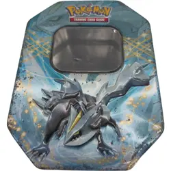 Pokemon TCG EX Kyurem EMPTY Tin Metal Case 2012 Black White Series No Cards - Image 1