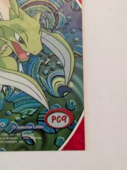 #123 Scyther Pokemon Topps PC9 Clear Card BLUE LABEL - Image 5