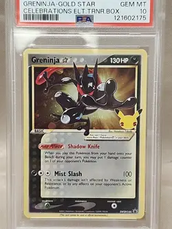 2021 Pokemon SWSH BSP #144 Geninja Gold Star Celebrations PSA 10 - Image 4