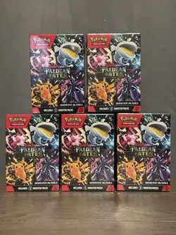 Pokemon TCG: Scarlet & Violet Paldean Fates Booster Bundle Lot of 5 - Image 1