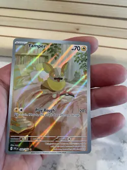 Pokemon TCG Yamper 099/094 Paldean Fates Illustration Rare Holo 70 HP 2025 - Image 2