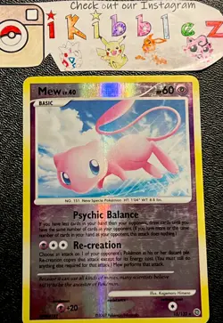 Mew 15/132 MP Reverse Holo Foil Rare VHTF Double Print Line Error Pokemon Card! - Image 2