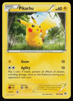 Pikachu 48/162 XY - BREAKthrough Pokemon TCG Card - Image 1