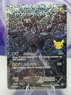 Pokemon Zekrom Full Art Ultra Rare Holo 114/114 Celebrations - Image 1