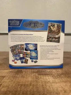 2024 Pokemon Stellar Crown Pokemon Center Factory Sealed ETB Elite Trainer Box - Image 3