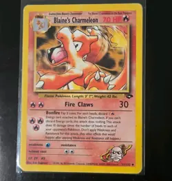 WOTC Pokemon TCG Gym Challenge Blaine's Charmeleon 31/132 Uncommon Eng 1999 - Image 1